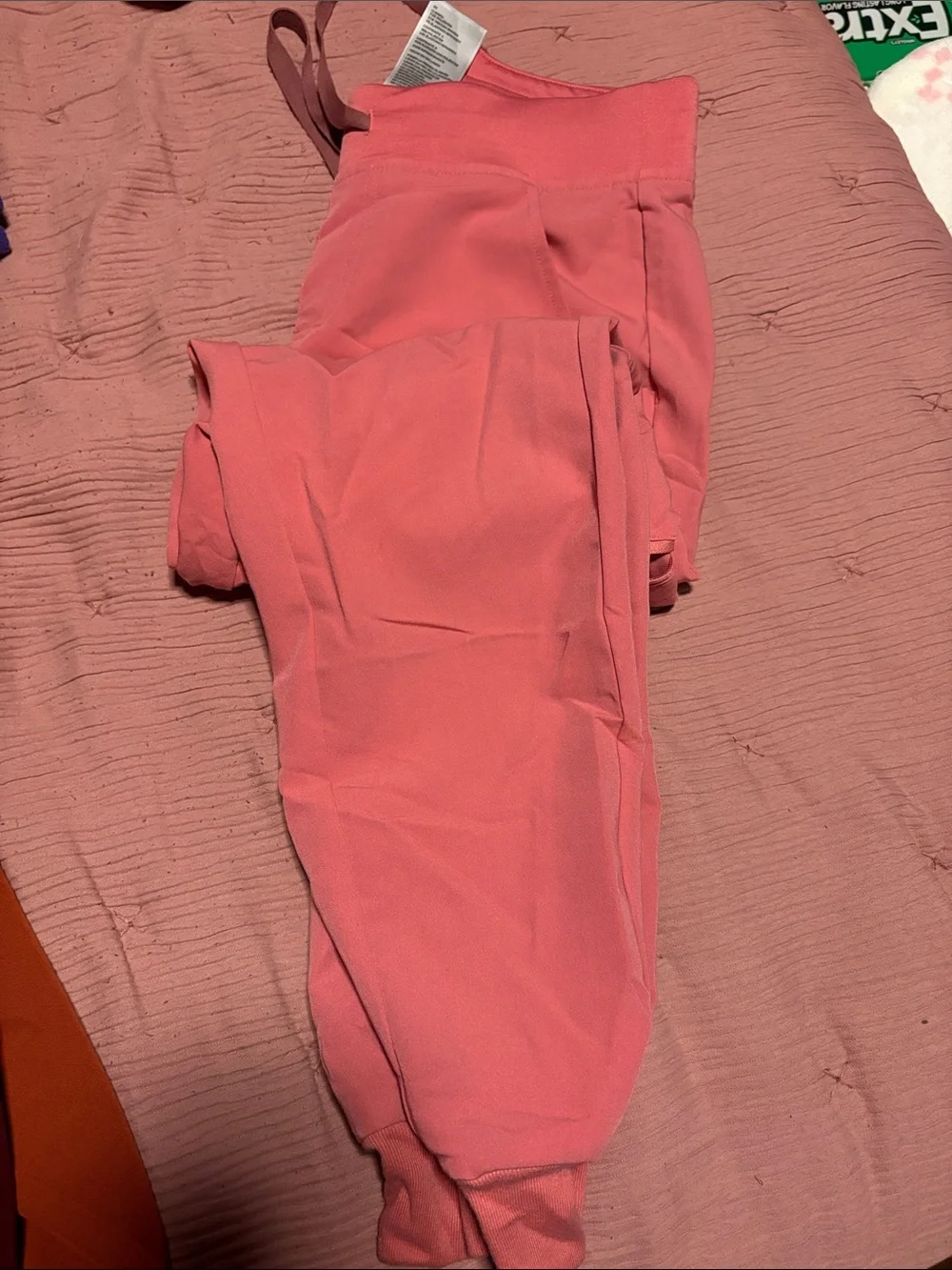 Figs Women’s V-Neck Scrub Top and Pants in Dusty Rose